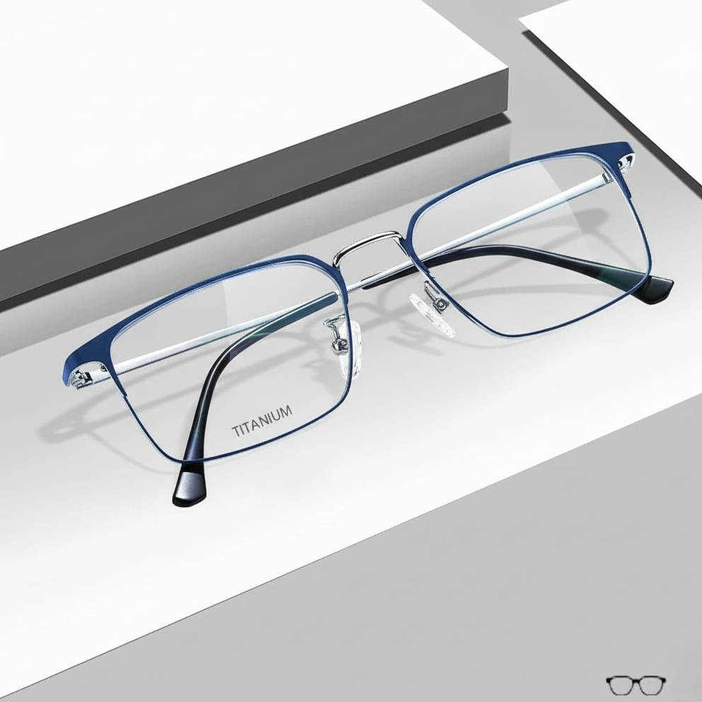Blue lens glasses